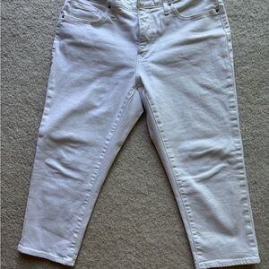 Levi's Women's Cropped White Jeans